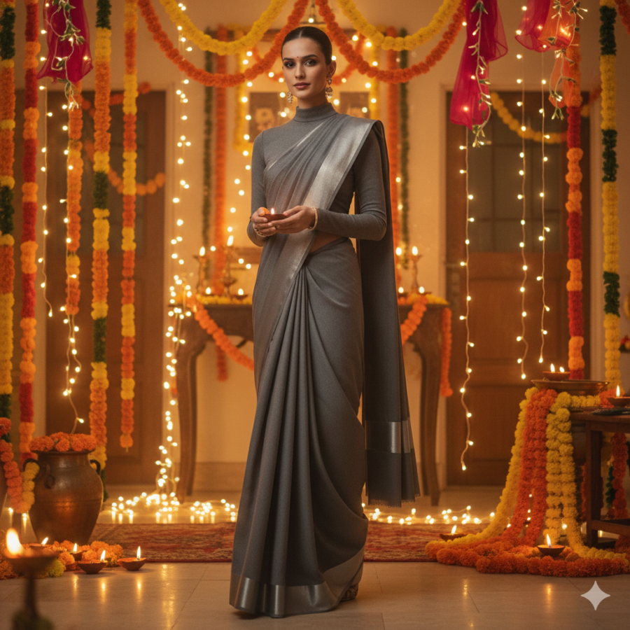 Festive Saree Celebration Saree Look