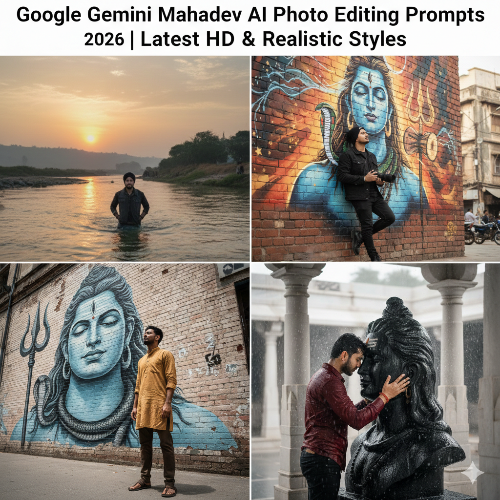 Google Gemini Mahadev AI Photo Editing Prompts 2026 | Latest HD & Realistic Styles